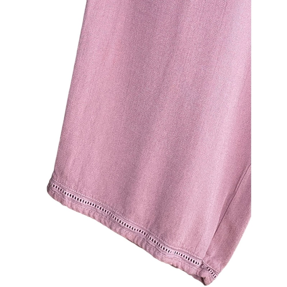 Danskin Pink Pants Women's Large Relaxed Casual Cottagecore Coastal Minimalist - Picture 4 of 8